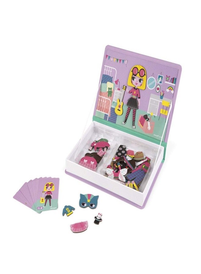 Janod MagnetiBook 55 pc Magnetic Girl's Costumes Game - Ages 3+ - J02718 - Image 5